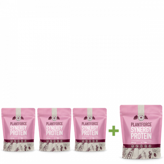 Plantforce - Synergy Protein Berry - 800 g - 3+1 FREE