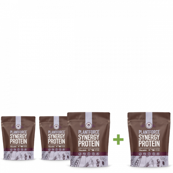 Plantforce - Synergy Proteïne Chocolade - 800 g - 3+1 gratis