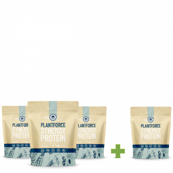 Plantforce - Synergy Protein Vanilla - 800 g - 3+1 FREE