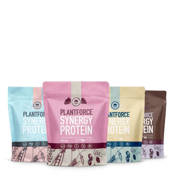 plantforce synergy protein bundle deal all flavors 4x 400g