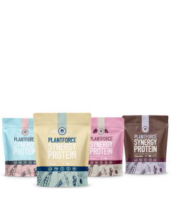 Plantforce - Synergy Protein - All Flavors - 4 x 400 gram - (3 +1 free)