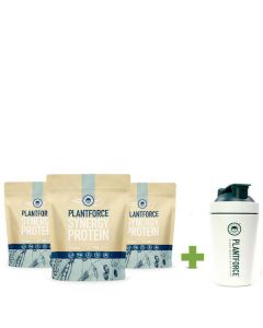 Plantforce - Synergy Protein (Vanilla) - 3 bags + FREE Shaker