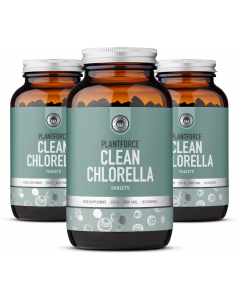 Plantforce - Chlorella - 3 x 1000 tabs - Voordeelpakket Aanbieding
