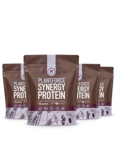 plantforce synergy protein bundle deal 4x 800g chocolate 3+1 Free